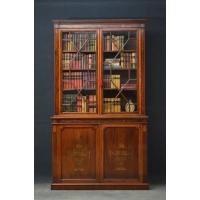 Picture Attractive Edwardian style mahogany bookcase - antique