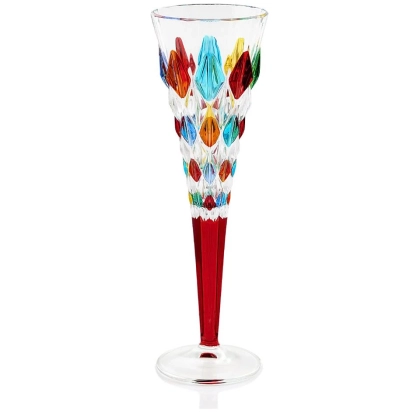 Zdjęcie Kolorowy prestiżowy komplet 6 kieliszków do degustacji szampana (209 ml)
