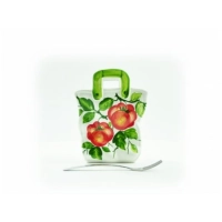 Picture Recipiente grande de cerámica para cubiertos y servilletas - Le Ceramiche