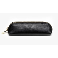 Picture Black leather case for pens or other small items