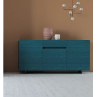 Picture DALLAS sideboard with wooden legs - Fratelli Mirandola