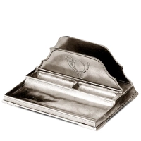 Picture Beautiful letter holder made of pewter