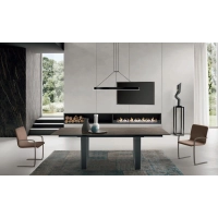 Bild Eleganter ausziehbarer Tisch im modernen Stil L. 140+40+40 P. 90 H. 75 cm – Zamagna Italia