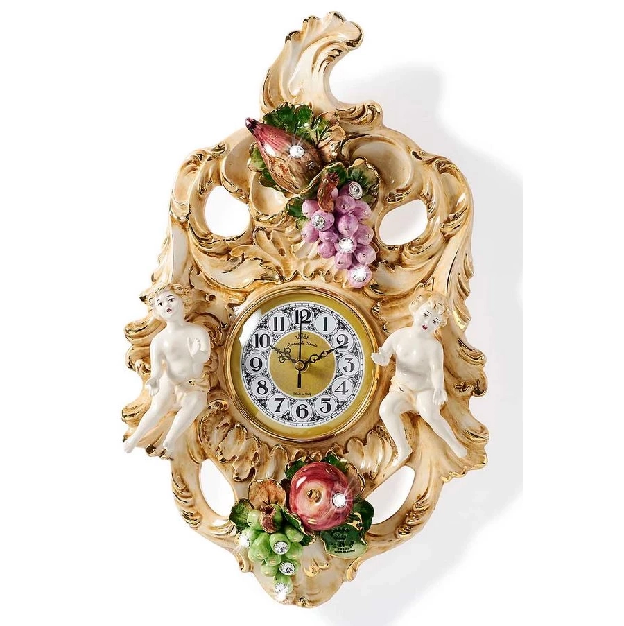 picture 1 Handmade wall clock with two angels