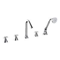 Picture Italian 5-hole bathtub faucet from the Star collection