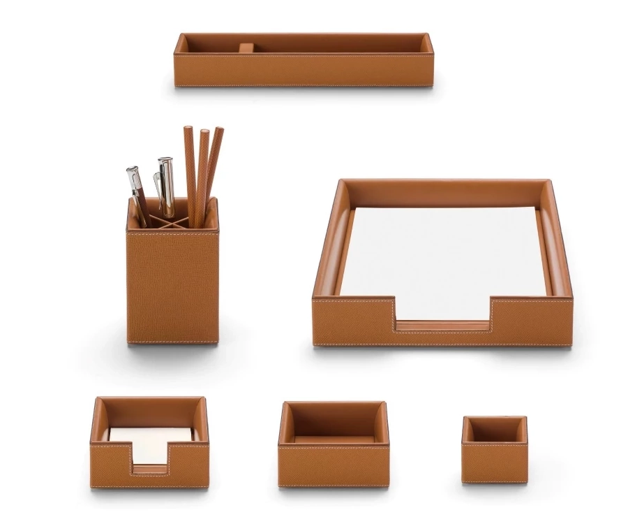 picture 1 Pure Elegance leather desk set