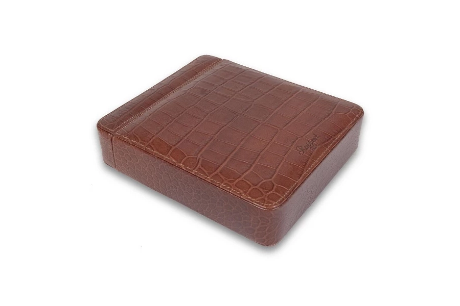 obrazek 2 Brązowe Etui na dwa zegarki