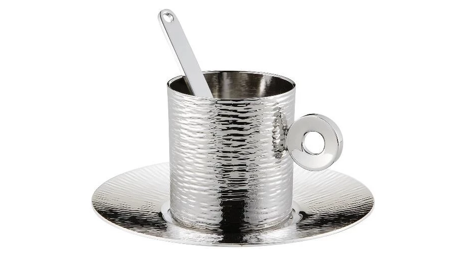picture 3 Brass or rhodium-plated coffee mug