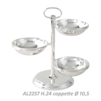 Picture Elegante recipiente metálico para aperitivos Ø 10,5 cm, h. 24cm