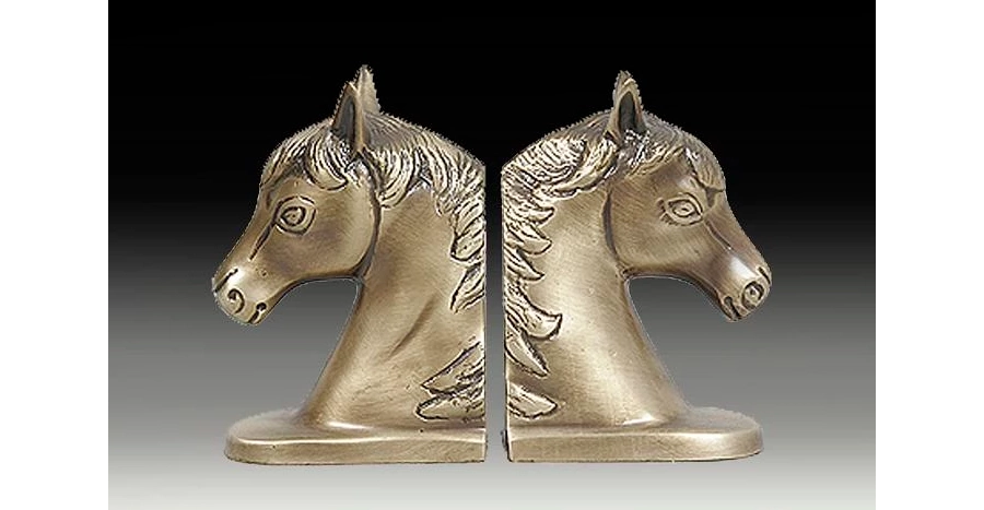 picture 1 Bronze bookends - antique version