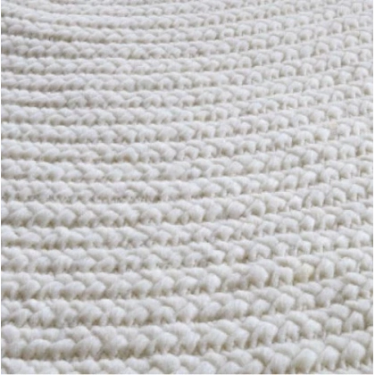 Picture Italian round wool rug for the living room or bedroom