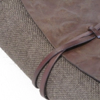Picture Original Bible case made of jute and leather - Ikunico