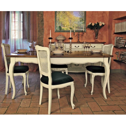 Zdjęcie Prowansalski regulowany stół z wewnętrznym schowkiem - Interiors Italia