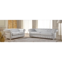 Zdjęcie Dwuosobowa sofa chesterfield do salonu
