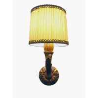 Picture Wall lamp made of carved and gilded wood - vintage