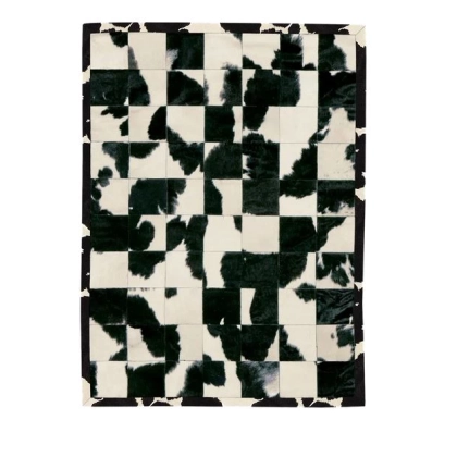 Picture Custom made cowhide patchwork rug