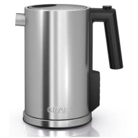 Picture Modern silver electric kettle WK 900 equipped with a sound signal - Graef