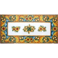 Picture A prestigious rectangular garden table top made of volcanic lava - Ceramiche Valchida