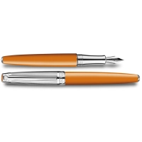 Picture Leman Bicolor Saffron fountain pen (orange)