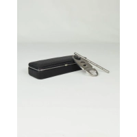 Picture Original leather cigar case with cutter and humidifier
