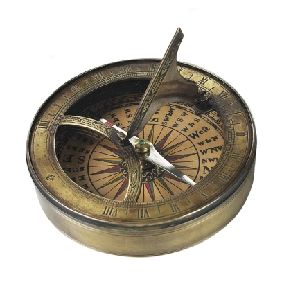 Picture A unique compass with a sundial