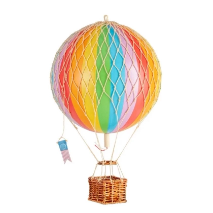 Zdjęcie Fantastyczna dekoracja w postaci tęczowego balonu dla miłośników lotnictwa