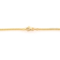 Picture Men's Groumette chain in 18K yellow gold - 45 cm