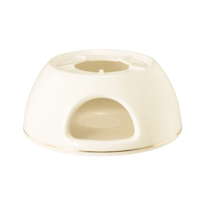 Zdjęcie Stylowy porcelanowy podgrzewacz zdobiony złotą obwódką - Seltmann Weiden
