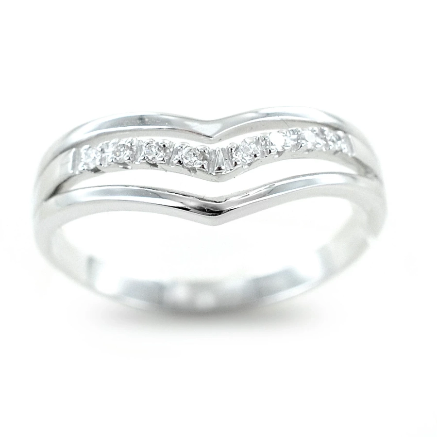 picture 5 Indian white gold ring with diamonds