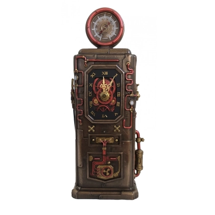 Zdjęcie Klasyczny steampunkowy zegar w kształcie dystrybutora paliwa