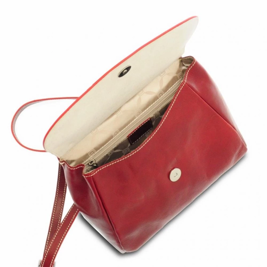 picture 3 Italian red leather handbag - Giudi