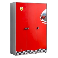 Picture Luxurious three-door wardrobe in rally style - Cilek