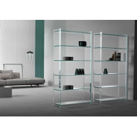 Zdjęcie Stylowy regał wykonany z przezroczystego szkła - Tonelli Design