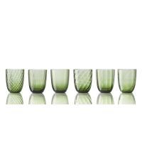 Picture Italian set of water glasses made of Murano glass
