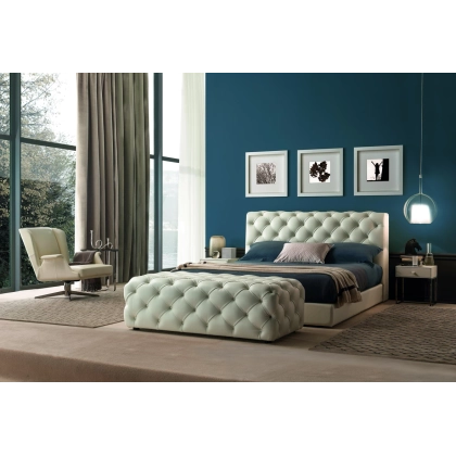 Zdjęcie Designerskie łóżko cm. 160 x 231 x h 108 - mebel włoski do sypialni