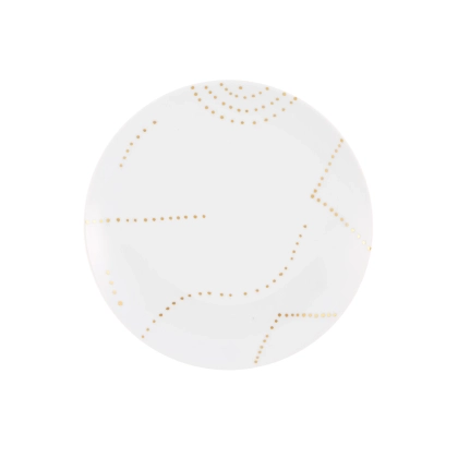 Zdjęcie Talerz deserowy z porcelany Gold Dots Folkifunki w złote kropki - Vista Alegre