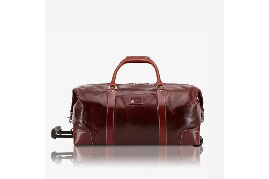 picture 1 Stylish men's brown cabin suitcase on wheels