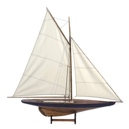 Picture Beautiful blue and green ship model