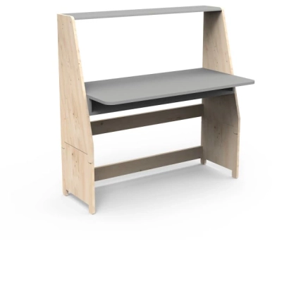 Picture Large evolving desk made of natural wood for a child ASYMETRY - MONTESSORI - Mathy by Bols