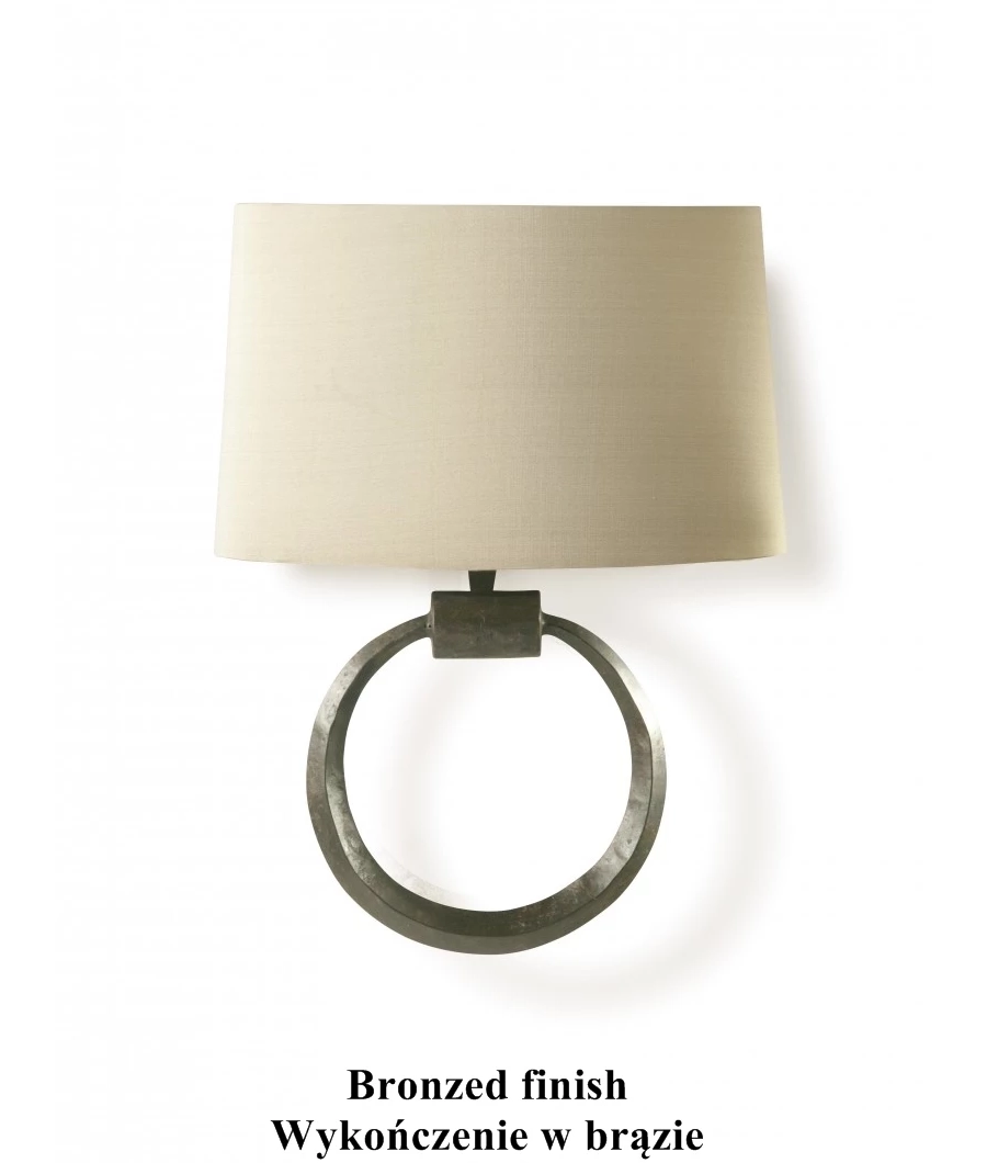 obrazek 2 Ekskluzywna lampa ścienna z kutej stali do holu