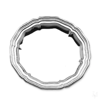 Picture A unique round glass coaster made of silver - Zaramella Argenti