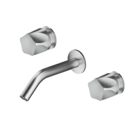 Picture Wall tap with three holes for bathrooms