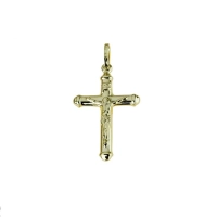 Picture Elegant men's cross with Christ, dimensions 27x16mm.
