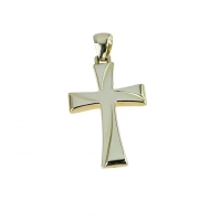 Picture Men's gold cross 25x15mm.