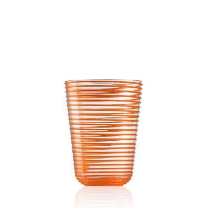 Zdjęcie Zjawiskowa pomarańczowa szklanka do drinków ze szkła Murano