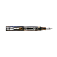 Picture Beautiful Aureus fountain pen decorated with 925 silver