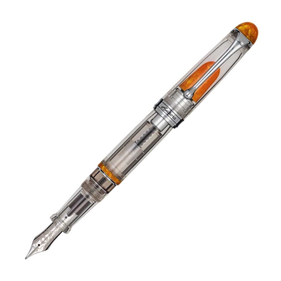 picture 1 A unique orange fountain pen - Aurora