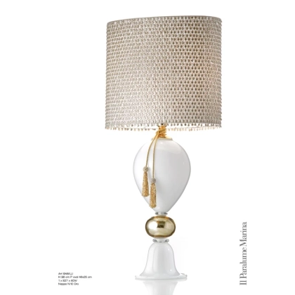 Zdjęcie Stylowa lampa stołowa wykonana ze szkła Murano – Il Paralume Marina