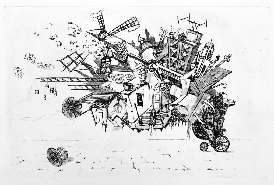 picture 1 Moving - original graphic by Dariusz Ślusarski