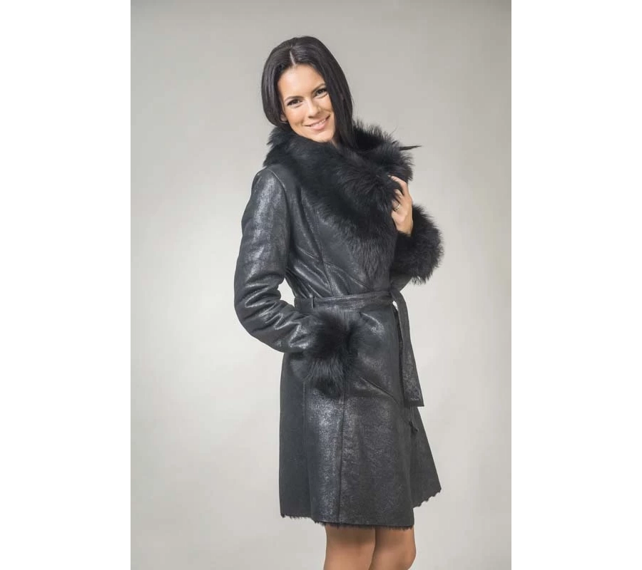 picture 7 Luxurious long lambskin coat - A&A Vesa